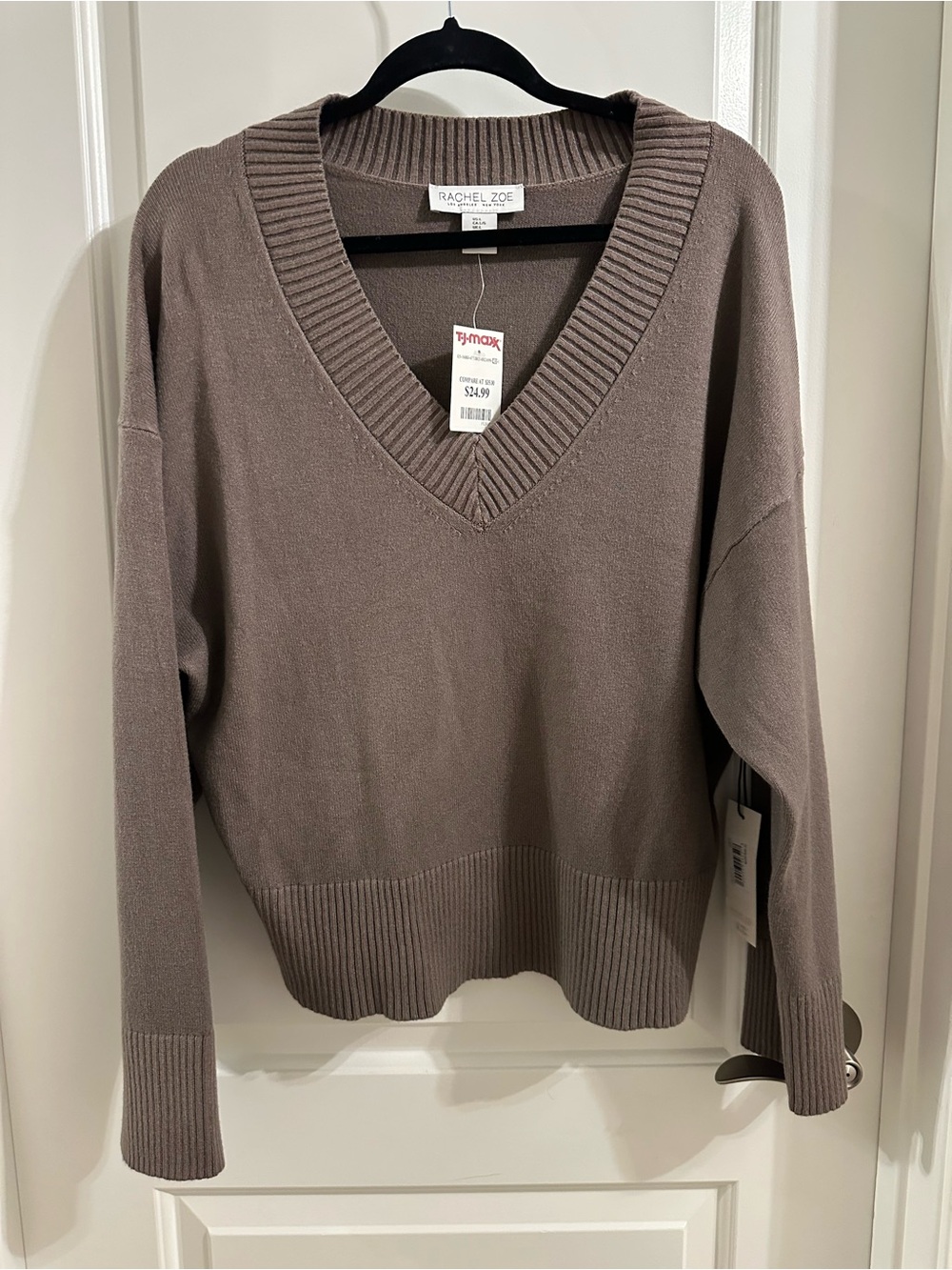 Rachel Zoe T.J. Maxx Large Brown Pullover Sweater